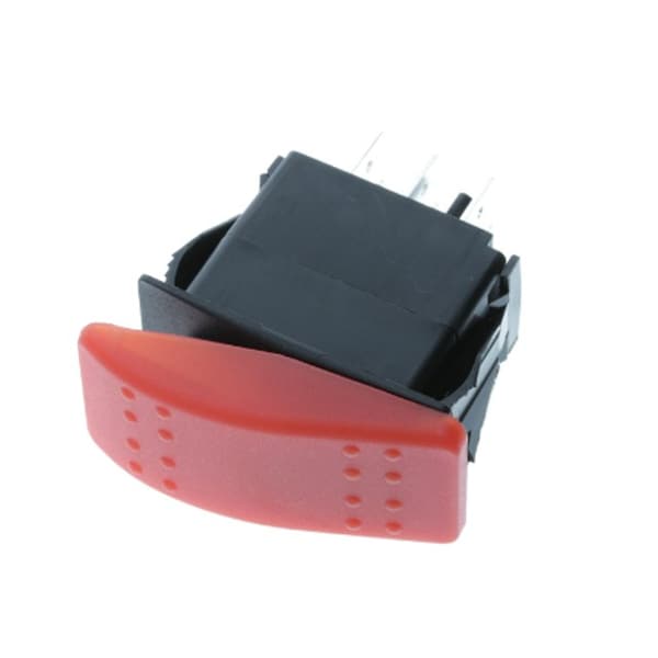 Switch Components Contura Style Rocker, 6P DPDT ON-OFF-ON, Red IP56 SRD1-2G-DC-1-RNN - main