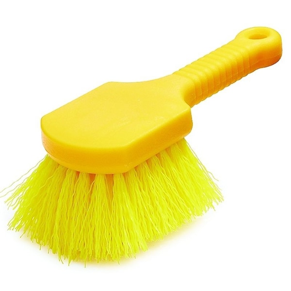 Rubbermaid Utility Brush, Yellow Bristle, 2 in L Trim, Yellow FG9B2900YEL - main