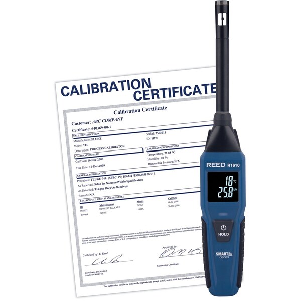 Reed Instruments Thermo-Hygrometer/Traceable Calibration R1610-NIST - main