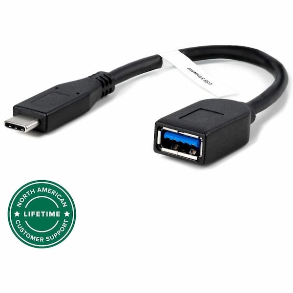 Plugable Technologies PLUGABLE USB C TO USB ADAPTER CABLE WITH DRIVERLESS TECHNOLOGY, ENABLES CONNECTI USBC-AF3 - main