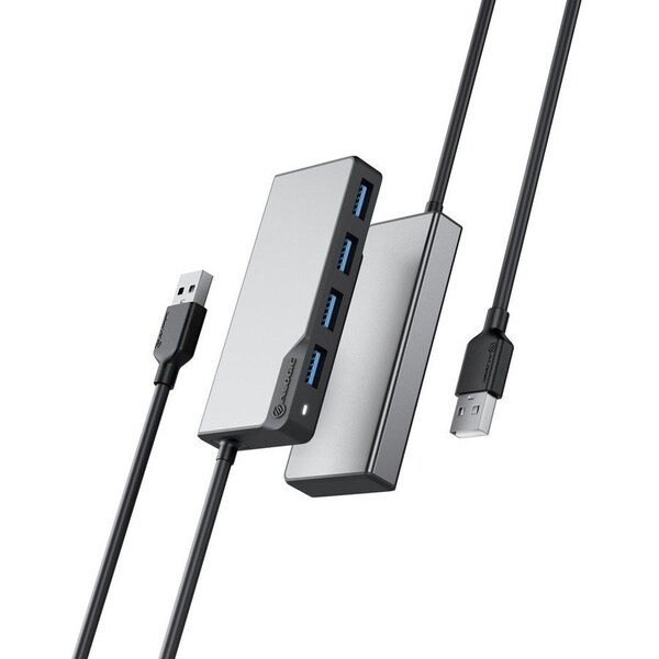 Alogic USB-A FUSION SWIFT 4-IN-1 HUB -SPACE GREY UAFUUA-SGR - main