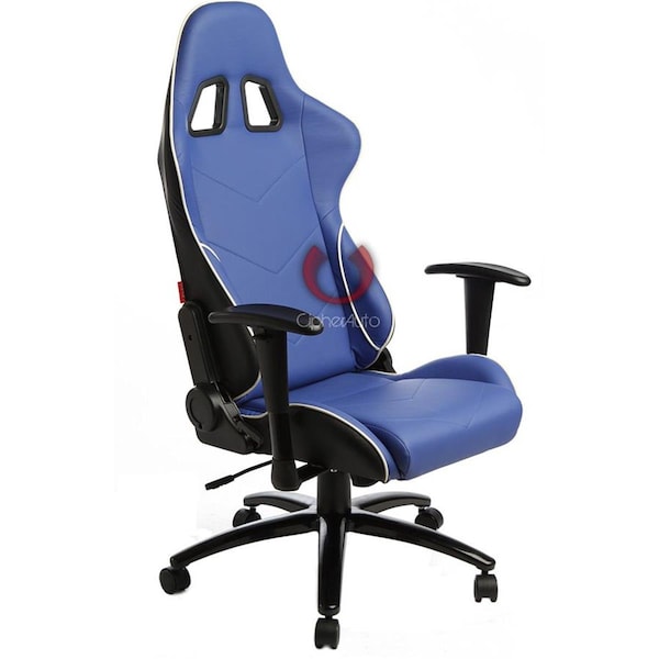 Omnisports Leatherette Office Racing Seat - Blue OM3370215 - main