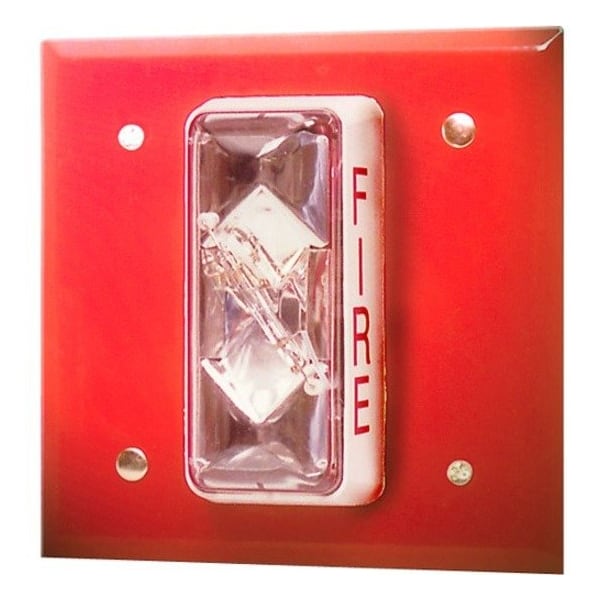 Edwards Signaling Strobe, Steel, Red CS405-7A-T - main