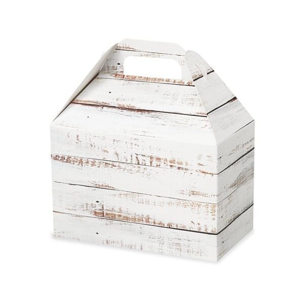 Nashville Wraps Distressed Wood Gable Box, 8.5x4.75x5.5, 6PK DWGB - main
