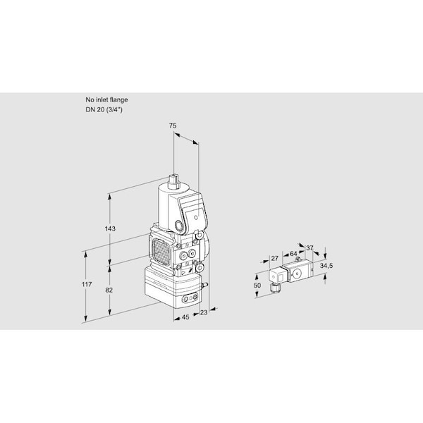 Honeywell Kromschroder VAD1-/20R/NW-25A KS88030553 - main