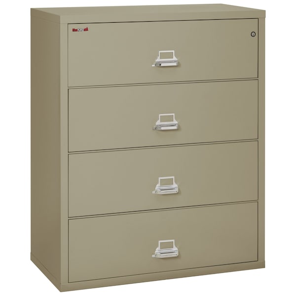 Fireking 4 Drawer, 1 Hr Fire & Impact Rated, 44" Wide Lateral Pewter 4-4422-CPE - main