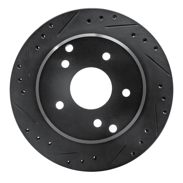 Dynamic Friction Co DFC Brake Rotor - Drilled and Slotted - Black 633-47016L - main