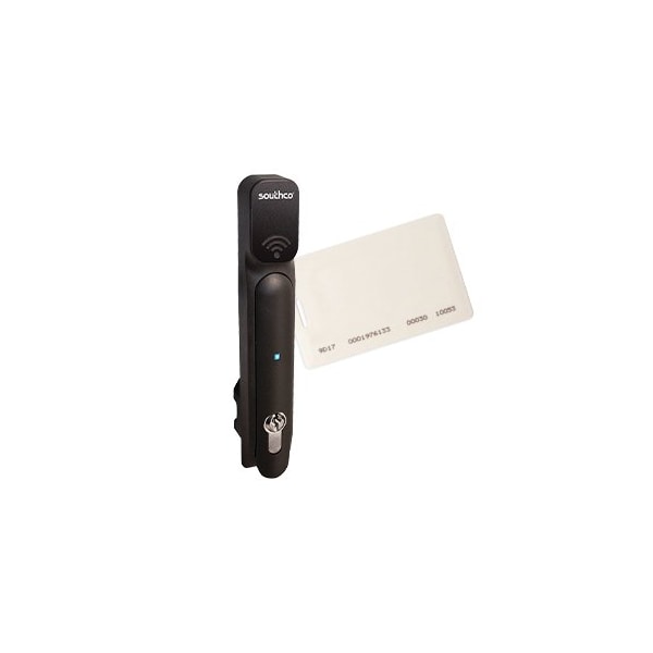Southco Electronic Locking Swinghandle, HID 125kHz Card Reader, Wiegand Output, High Security DIN Lock H3-EM-68-100-10 - main