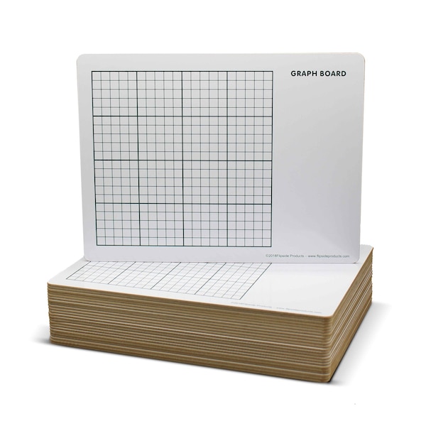 Flipside 9 x 12 Two Sided Graph Board - 24 Pack 44659 - main