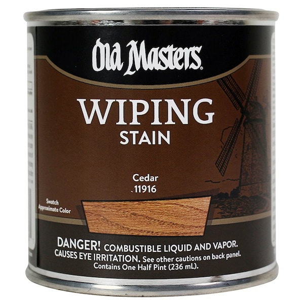 Old Masters 1/2 Pt Cedar Oil-Based Wiping Stain 11916 - main