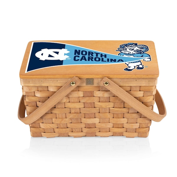 Picnic Time Family Of Brands NCAA North Carolina Tar Heels Poppy Personal Picnic Basket 124-00-299-414-0 - main