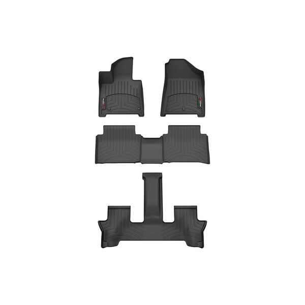 Weathertech Black, Front, Rear and Rear Floorliners 441865-1-5-4 - main