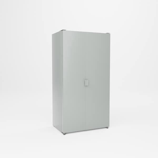 Pucel Pocket Door Bin Cabinet No Shelves, 38 in W x 72 in H x 24 in D, Black PDBC-3872-00-132 - main