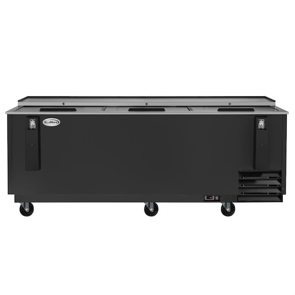 Koolmore 95 in. Commercial Bottle Cooler in Black with Built-In Opener, ETL Listed, 30 cu. ft. KM-BOC95-BK - main