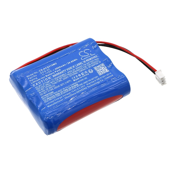 Ilc Aricon Ecg-3C Replacement 11.1V 2.6AH Battery ECG-3C BATTERY - main
