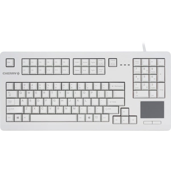 Cherry MX 11900 Wired Keyboard - Compact, Black, Integrated Touchpad G80-11900LUMEU-0 - main