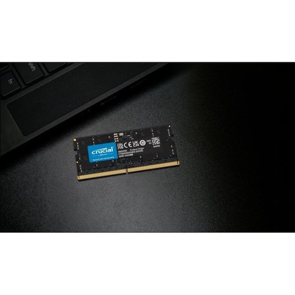 Crucial 32GB DDR5 4800MHz SODIMM Memory Module, Black CT32G48C40S5