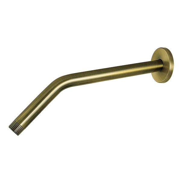 Kingston Brass 12" Shower Arm with Round Flange, Antique Brass K163R3 - main