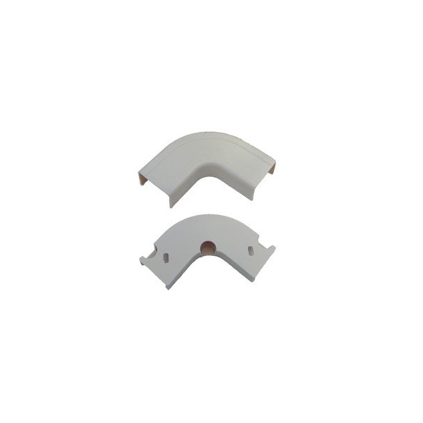 Cable Wholesale 90 Deg Flat Elbow Raceway, FWT Series, White 31R3-001WH - main