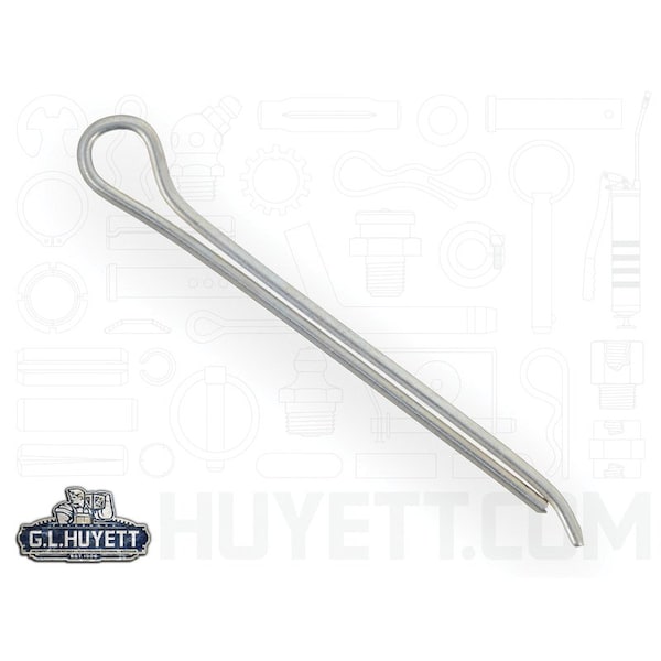 Huyett Hammerlock Cotter Pin, Zinc Plated Carbon Steel, 0.078 in Dia x 1.250 in Effective Length CPHZ-078-1250 - main