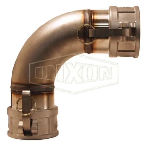 Dixon 90Deg Cam and Groove Elbow, 3 in, Female Coupler, 316 SS, Domestic 300DD-90SS - main