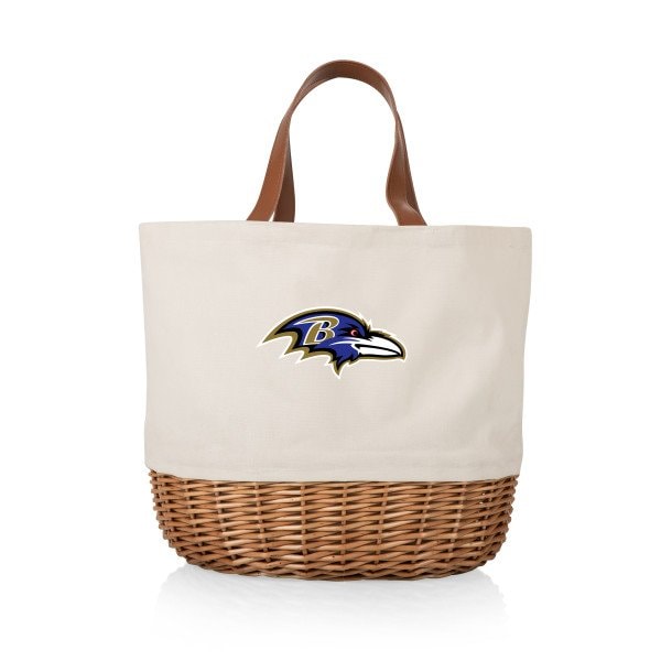 Picnic Time Family Of Brands Baltimore Ravens - Promenade Picnic Basket, (Beige Canvas) 203-20-187-034-2 - main