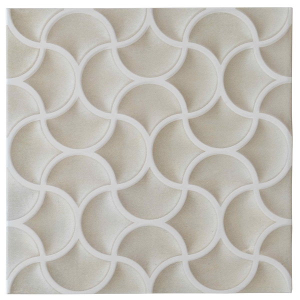 Apollo Tile Citadel 13x13 Soft Beige Terracotta Porcelain Lattice Wall Tile (9.57 sq ft/case), 8PK ALZLATSND1313 - main