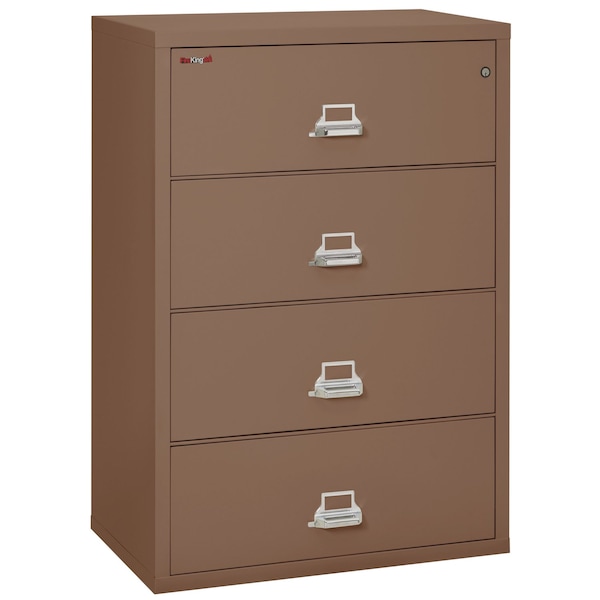 Fireking 4 Drawer, 1 Hr Fire & Impact Rated, 38" Wide Lateral Tan 4-3822-CTN - main