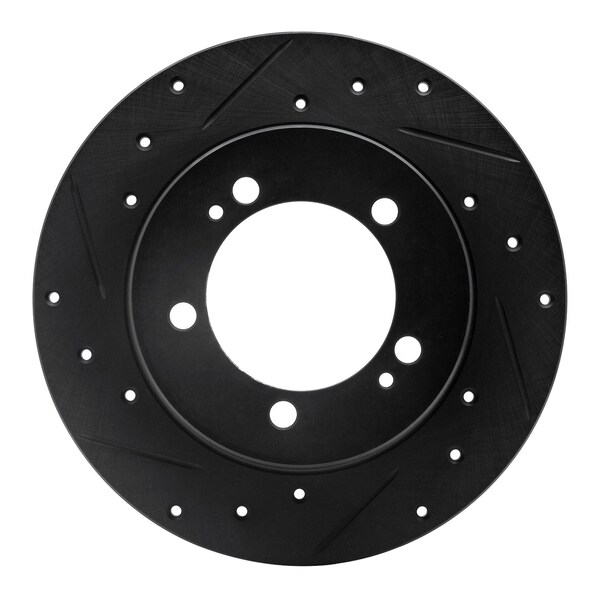 Dynamic Friction Co DFC Brake Rotor - Drilled and Slotted - Black 633-72012L - main