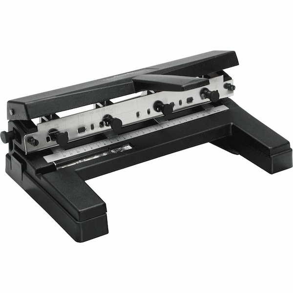 Swingline Heavy Duty Punch, 2 - 4 Holes, Adjustable Centers, A4 Compatible, 40 Sheets, Black 74450 - main