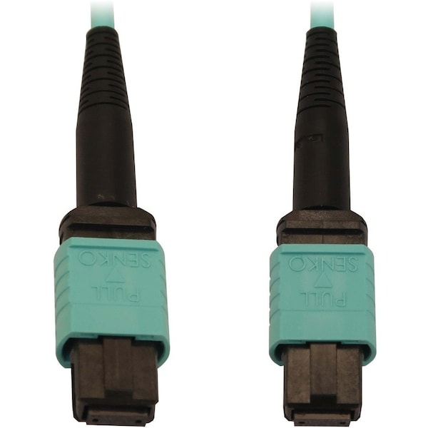 Eaton Tripp Lite Series 40/100/400G Multimode 50/125 OM3 Fiber Optic Cable 12F MTP/MPO-PC F/F, N844B-02M-12-P - main