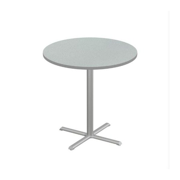 Correll Round Cafe Table, 42 in W, 42 in L, 42 in H, Particleboard Top, Gray Granite SXB42R-15-98-13 - main