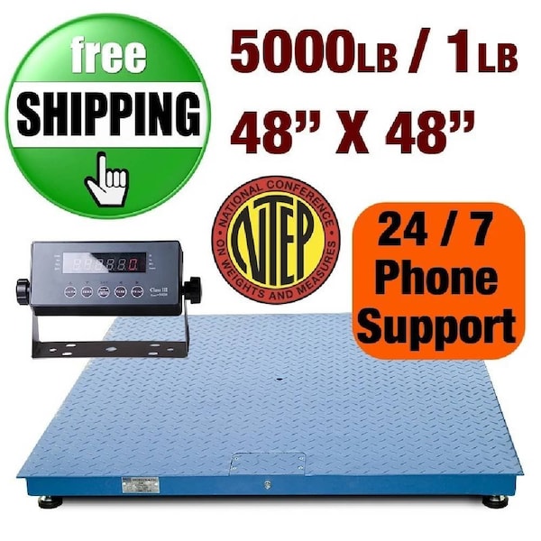 Prime Systems Prime Scale Series 4x4 Floor Scale 5000x1lb 48x48 Pallet Scale CS2010-Ebay - main