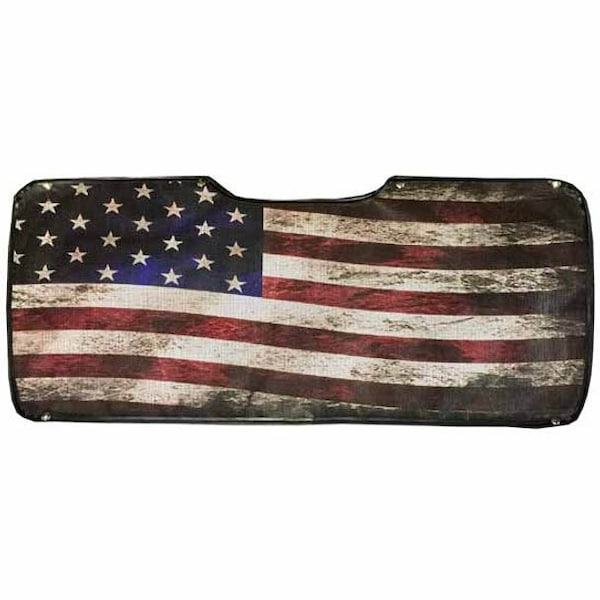 Ilc Repl. For Freightliner Cascadia 116 Year 2022 Mesh Old Glory Flag Bug Screen - Attaches By Sna WZ-EDZ8-9 - main