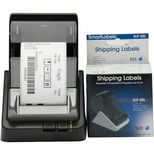 Seiko Instruments Self-Adhesive Shipping Labels, White SLP-SRL - main
