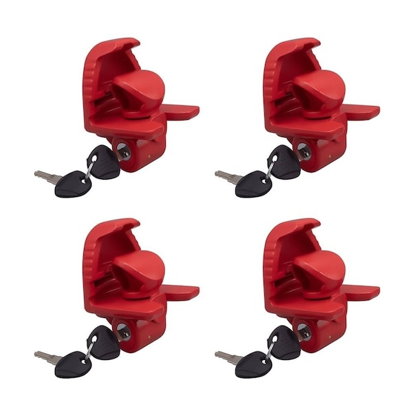 Mytee Products Keyed Alike Heavy Duty Trailer Coupler Lock - Fit 1-7/8in, 2in & 2-5/16in, 4PK MP-TCL-KEYEDx4 - main