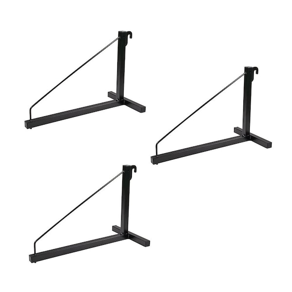 Mytee Products 3Pk 1 Tier Shipping Container Shelving Bracket with Hooks - 16 inx18 in, 550 lbs WLL, 3PK CNT-SHELF1x3 - main