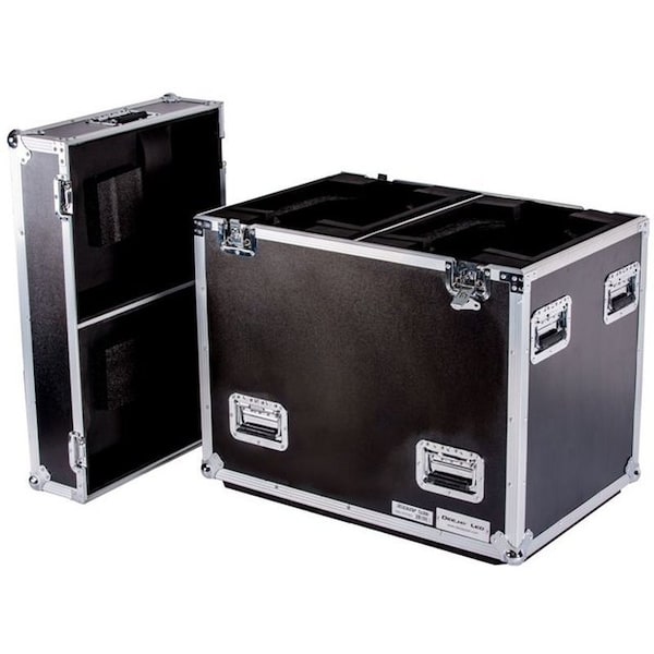 Deejay Led Fly Drive Case For Two Large Platinum Lighting Systems w/Bottom Caster Board and Wheels TBH2ELATIONWHEEL - main