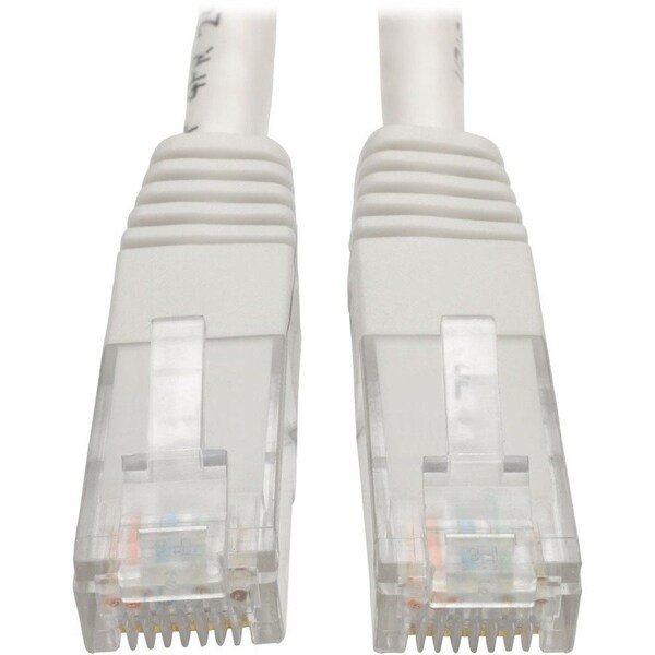 Eaton Tripp Lite Series Cat6 Gigabit Molded UTP Ethernet Cable RJ45 M/M, PoE, White, 3 ft. 0.91 m N200-003-WH - main