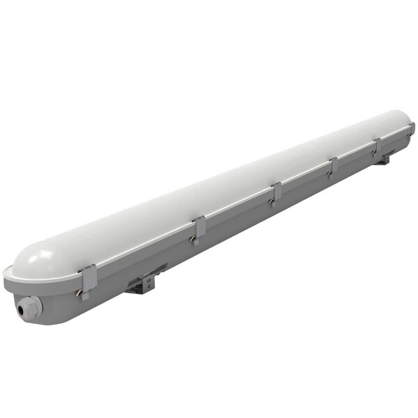 J&H Led 4ft. 40W Vapor Tight LED Wraparound Light, 5680 Lumen, Selectable CCT 2700K/4000K/5000K, Whi JH-VTL40W-54C - main