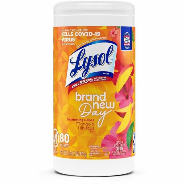 Lysol Wipes, Brand New Day, 80 Wipes, PK6 97181 - main