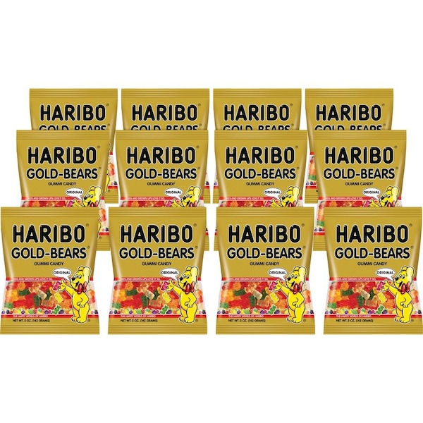 Haribo Gold-Bears Gummi Candy 5 oz., PK12 30220 - main