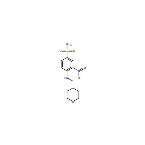 Ak Scientific 3-Nitro-4-(((tetrahydro-2H-pyran-4-yl)methyl)amino)benzenesulfonamide (1g), CAS 1228779-96-1 0022AP-1g - main