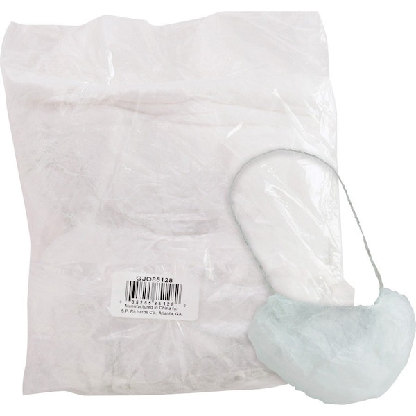 Genuine Joe Beard Cap - Spunbond - White, 1000PK GJO85128CT - main
