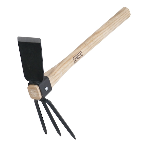 Ames 2-in-1 14 in Hoe/Cultivator, Steel, Wood Handle 1994800 - main