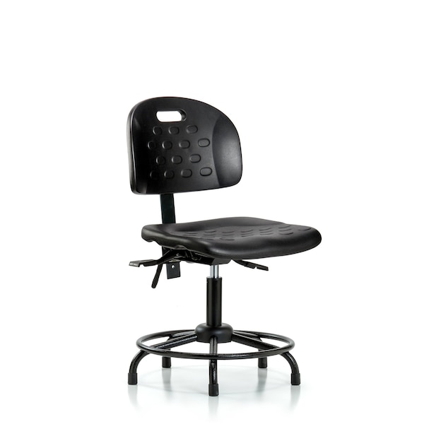 Blue Ridge Ergonomics Desk Chair Newport Desk Chair, RT, Tilt Glides, No Arms, 17" to 22" Height, Black; Blue BR-HPDHCH-RT-T1-A0-RG - main