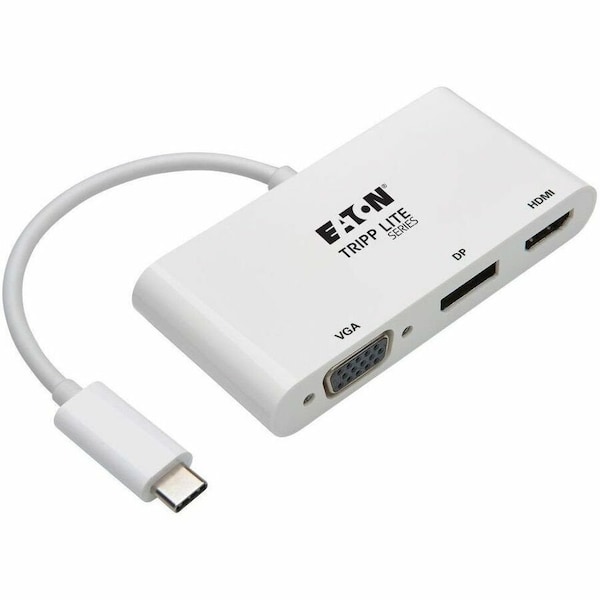 Tripp Lite USB-C TO HDMIDISPLAYPORTVGA ADAPTER - USB 3.1 GEN 1, THUNDERBOLT 3 COMPATIBLE, U U444-06N-HVDPW - main