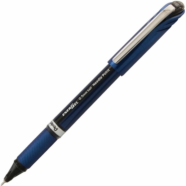 Pentel Pen Set, Black, Non-Erasable, Gel, PK12 BLN25-A - main