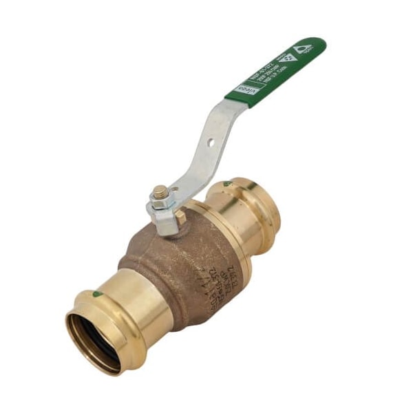 Viega ProPress ball valve P1 1.5 P2 1.5 bronze 79940 - main