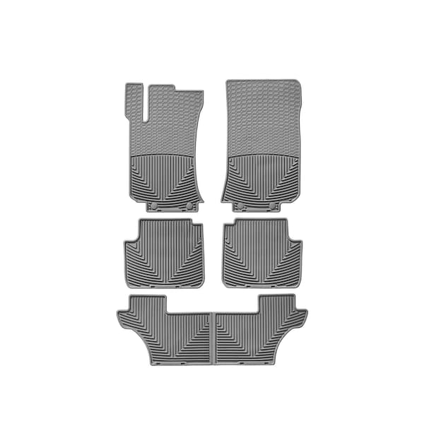 Weathertech Grey, Front, Rear, and Rear All Weather Floor Mats W104GR106GR107G - main